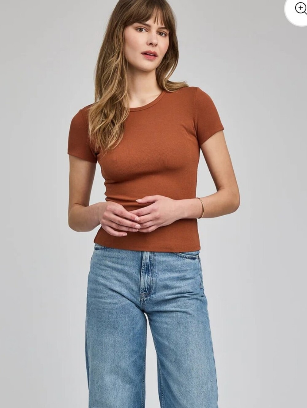 Gentle Fawn " The Reagan" Short Sleeve Ribbed Tee